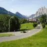Nella foto via Guide Alpine a Cortina, l’area dove prenderebbe vita l’accesso sud alla galleria della variante Lotto 2