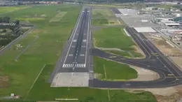La pista d'atterraggio dell'aeroporto di Catania