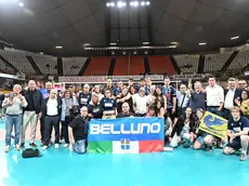 Il Belluno Volley con i tifosi a Reggio Calabria