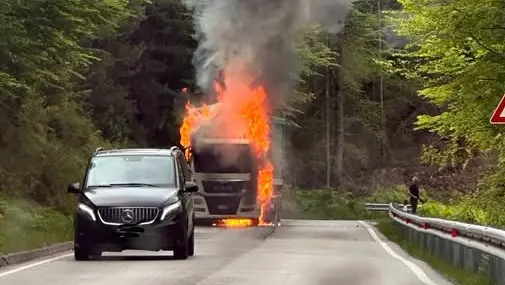 L'incendio di passo Sant'Antonio