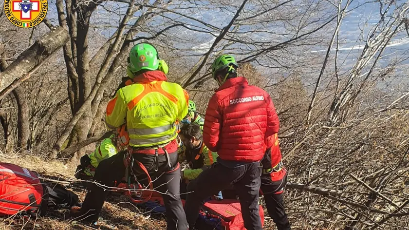 Soccorso alpino in azione