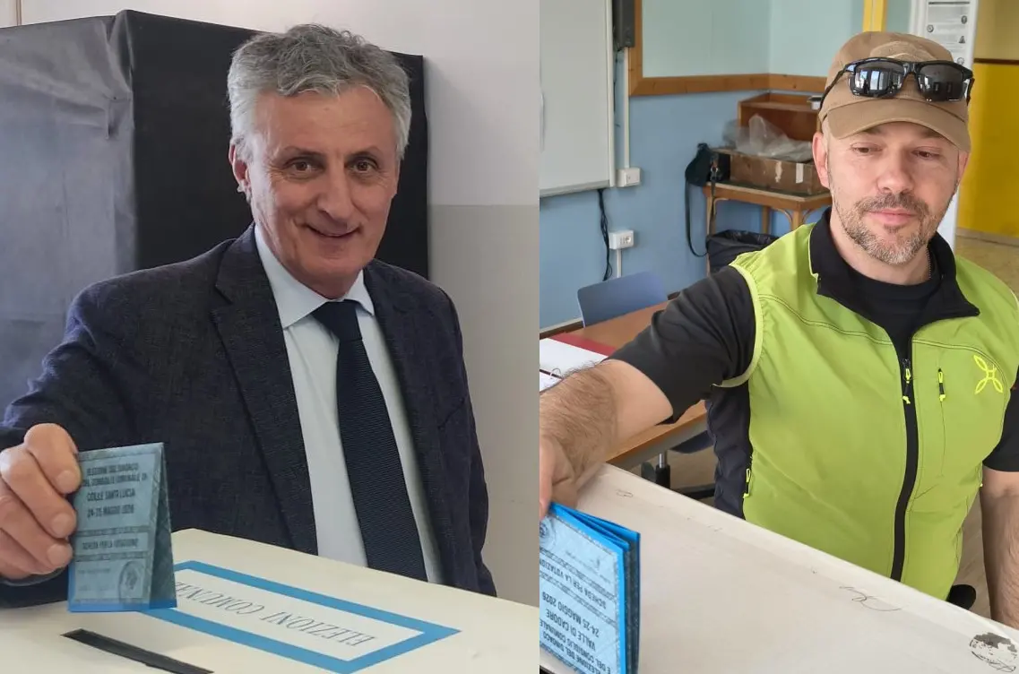 Paolo Frena e Franco Del Favero: il secondo è già sindaco da sabato sera