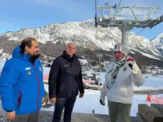 Il sopralluogo durante le Olimpiadi