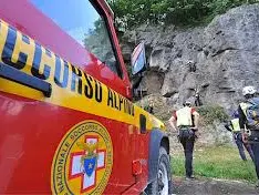 Una squadra del Soccorso alpino impegnata in ricerche