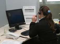 Un’operatrice di un call center di un Cup (foto d’archivio)