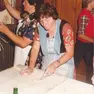 La produzioni di gnocchi in una foto dell'epoca