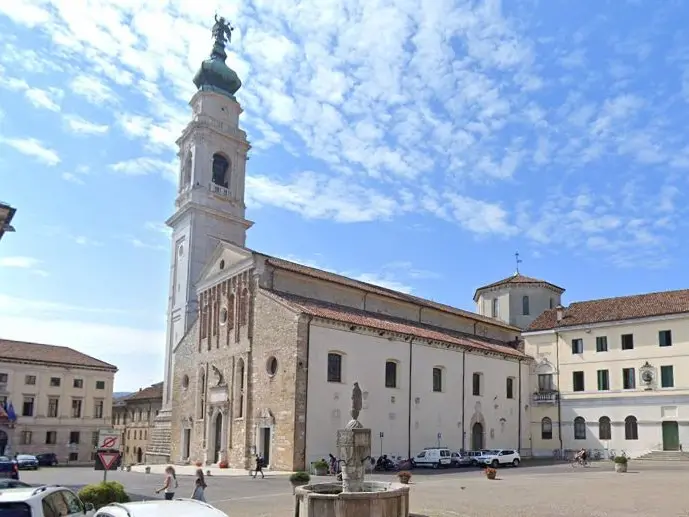 Una veduta del Duomo di Belluno