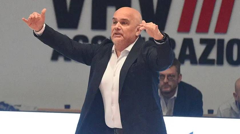 L'allenatore del Belluno Volley Vincenzo Mastrangelo