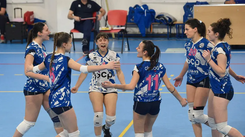 L'esultanza del Limana in una partita dello scorso campionato