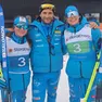 Fulvio Scola tra le due agordine Vanessa Cagnati e Caterina Milani