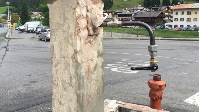 Una fontana a Campolongo di Cadore