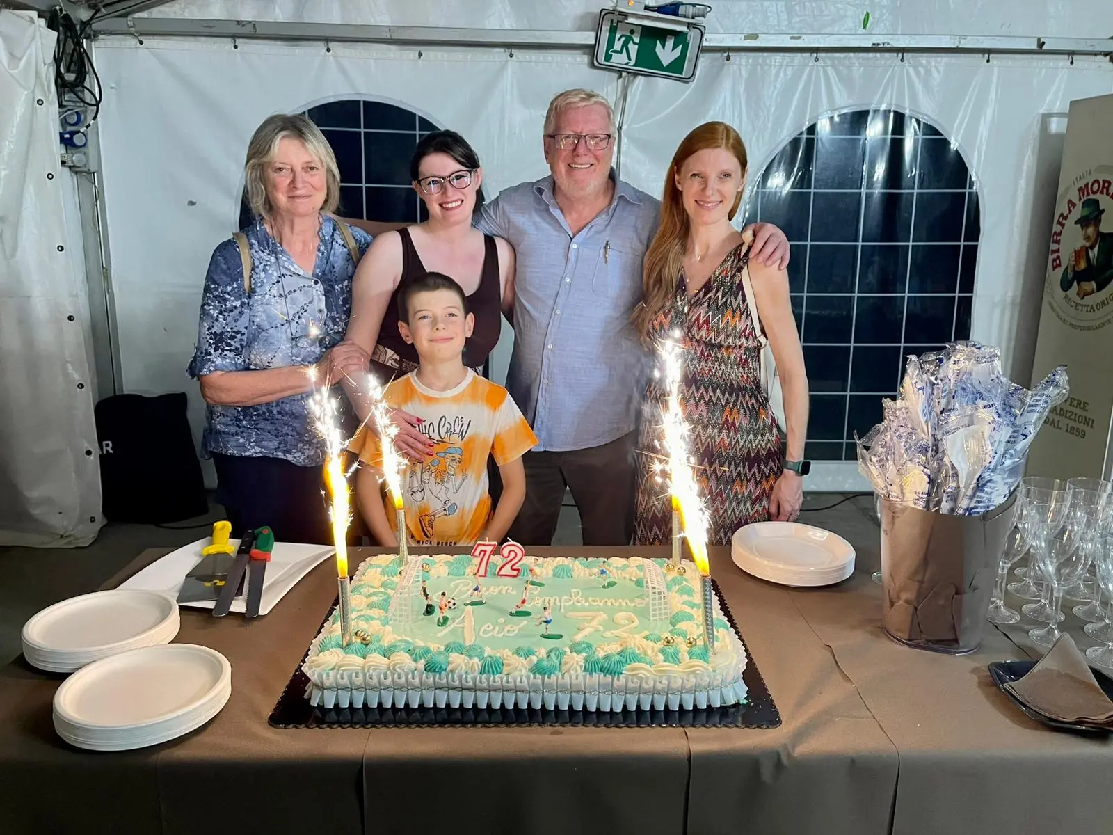 Orazio Zanin con la sua famiglia