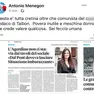 Il post su Facebook dell'ex consigliere comunale, poi eliminato
