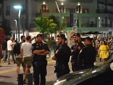 Controlli delle forze dell'ordine a Jesolo durante la movida