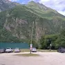 Il parcheggio al lago del Mis