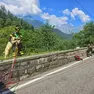 Il capretto salvato dai vigili del fuoco di Agordo