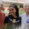 Daniele Marchioro (a destra) in Venezuela con due nipoti