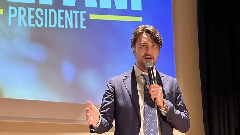 Il presidente della Regione Veneto Alberto Stefani