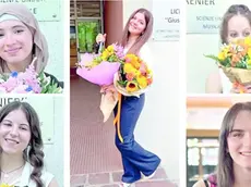 Cinque delle sei ragazze uscite con cento