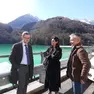 Vannia Gava nell'area del Vajont, con lei l'assessore regionale Fvg Stefano Zannier