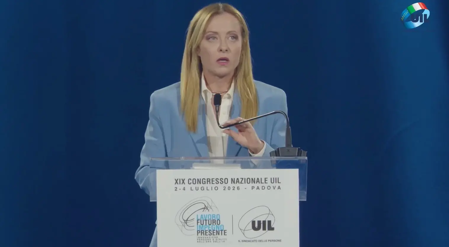 La premier Giorgia Meloni