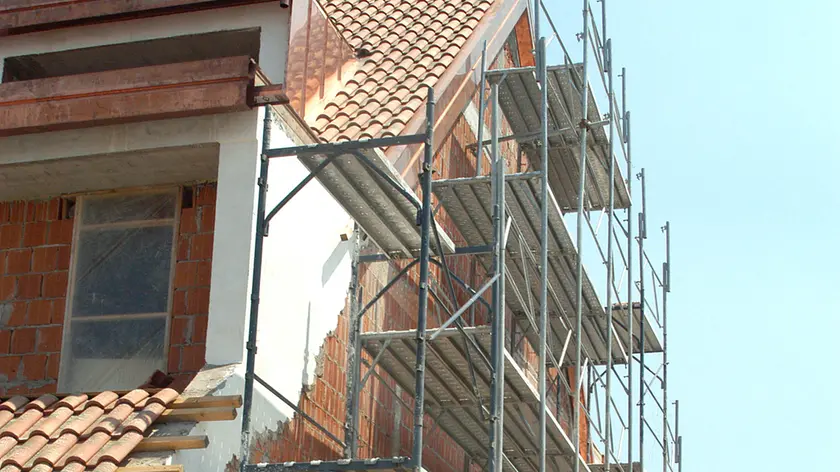 Un cantiere in centro a Padova