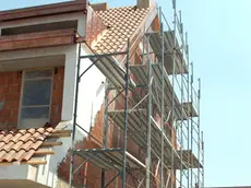 Un cantiere in centro a Padova