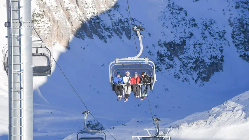 Una delle seggiovie ampezzane rimaste chiuse durante l'emergenza Covid