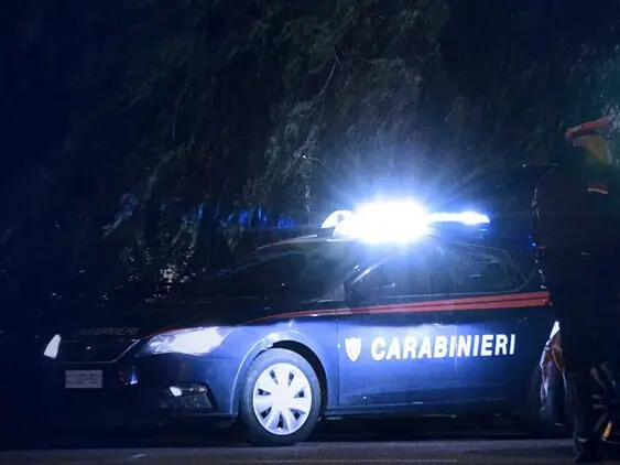 Un intervento dei carabinieri