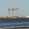 La gru Goliath a Chioggia: la prima arriverà a Panzano il primo agosto Foto Pórcile
