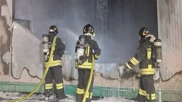L'intervento dei vigili del fuoco (credit: vigili del fuoco)