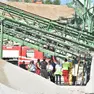 Il luogo in cui si è verificato l'incidente mortale sul lavoro, alla Postumia inerti di Giavera