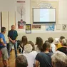 Diego Dalla Rosa durante la serata a Villaga organizzata dall'Enal Sport