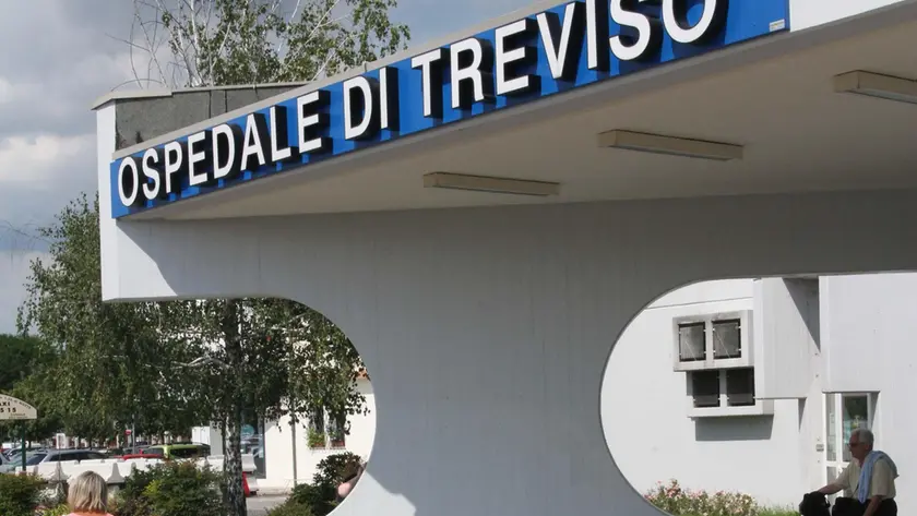 L'ingresso dell'ospedale di Treviso