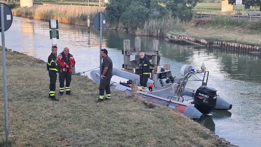 Le ricerche del ragazzo disperso. Foto Petrussi