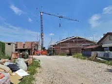 Il cantiere dove è morto l'uomo di 85 anni (Foto Piran)
