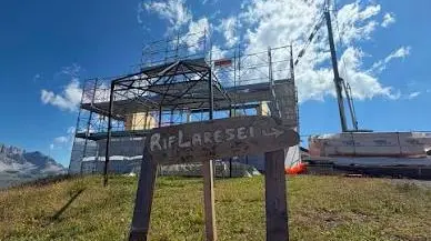 La zona del rifugio Laresei dove è avvenuto l'incidente