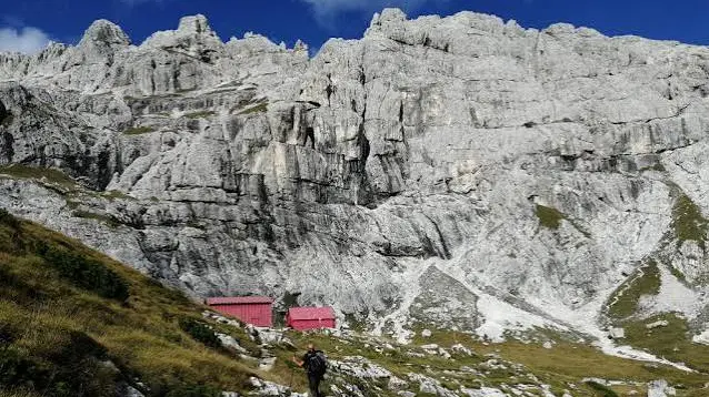 La zona del bivacco Feltre nelle Vette Feltrine