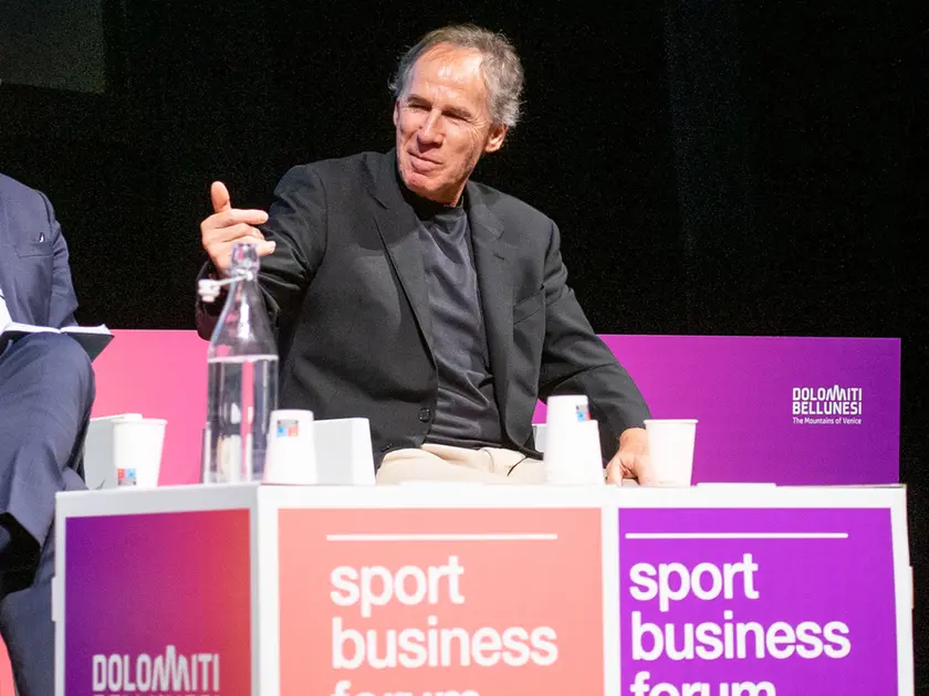 Franco Baresi a Belluno durante l'evento organizzato da Nem