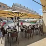 Plateatici vuoti a causa del caldo a Padova