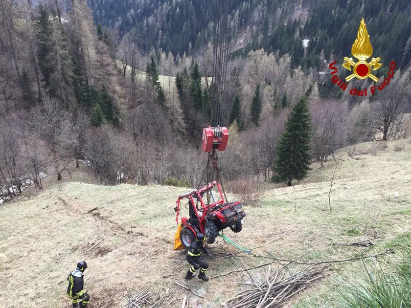 L'incidente con il trattore che aveva coinvolto Sagui