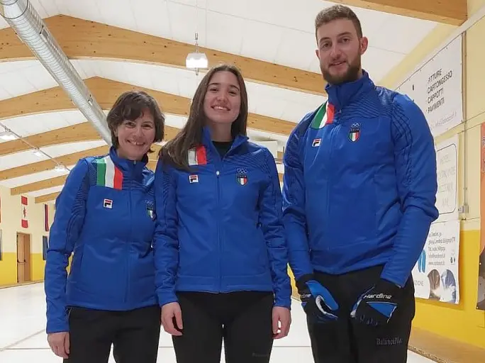 Violetta Caldart con Stefania Constantini e Amos Mosaner