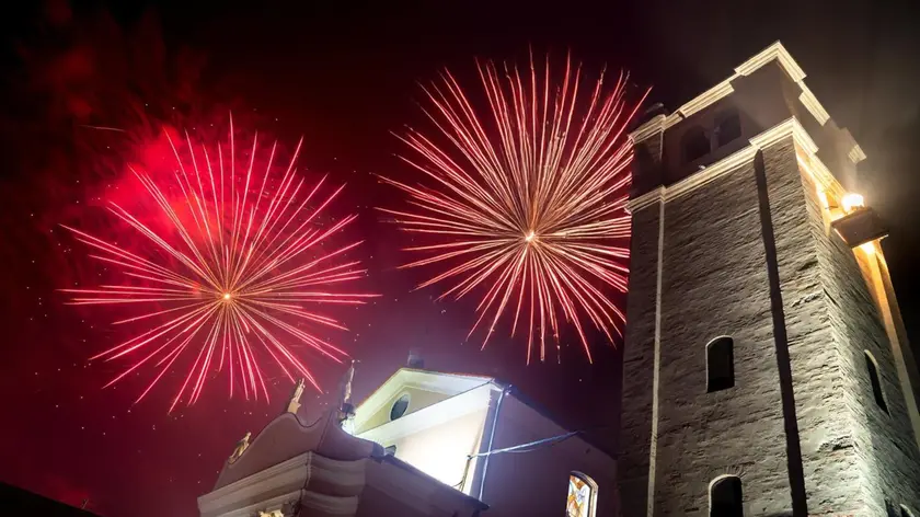 Fuochi d'artificio la sera del 15 agosto