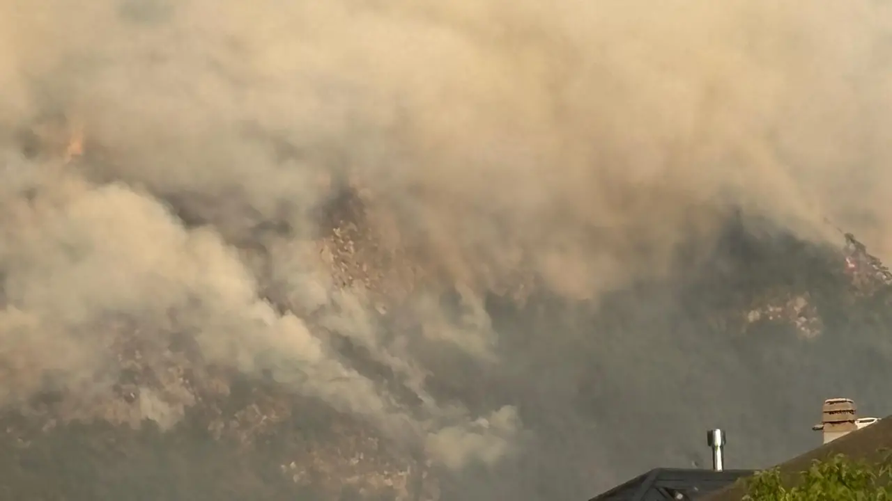 La nube di fumo vista da Tolmezzo