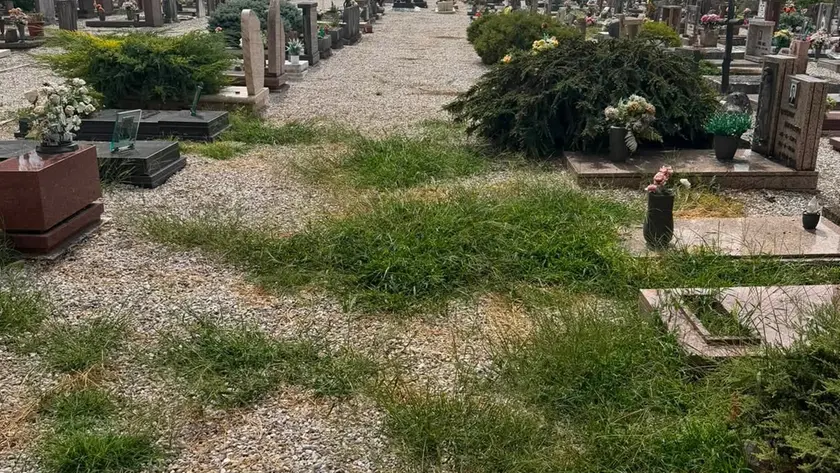 Le immagini del cimitero