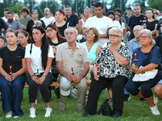 Un momento della fiaccolata per Nicola Maggiotto