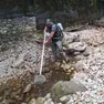Il salvataggio in un torrente in secca