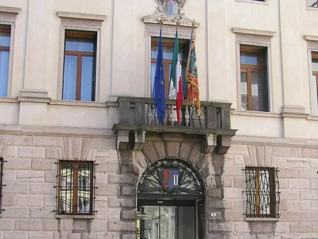 Una veduta di Palazzo Piloni, sede della Provincia di Belluno