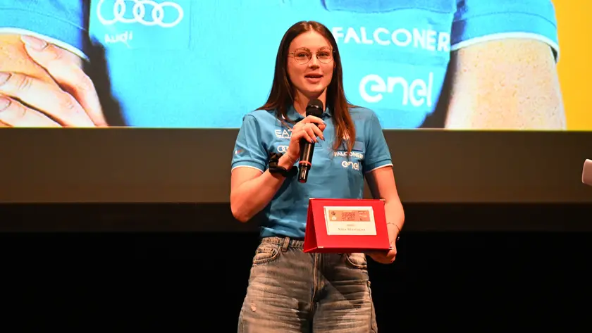Alba Mortagna alla Festa dello sport del Corriere delle Alpi