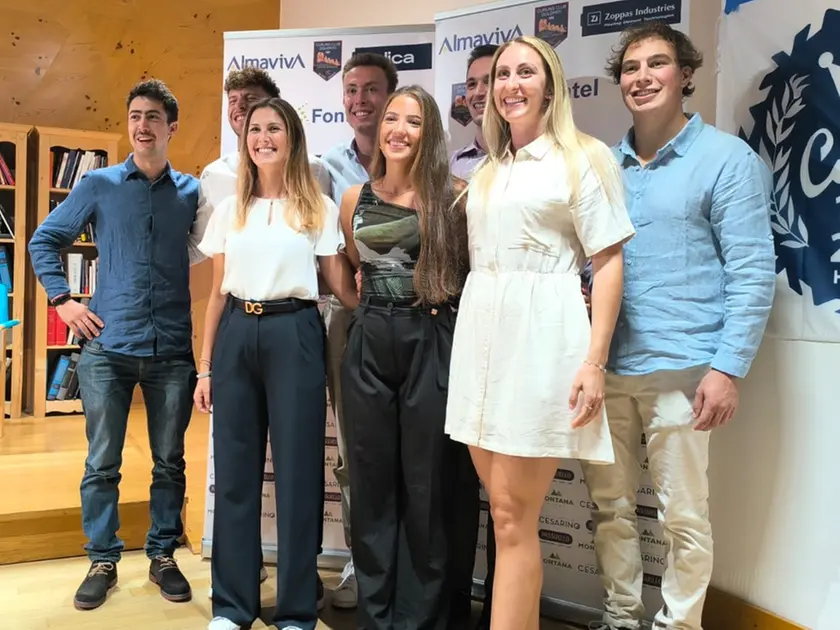 Le due squadre del Curling Club Dolomiti
